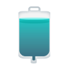 An icon of a teal IV bag