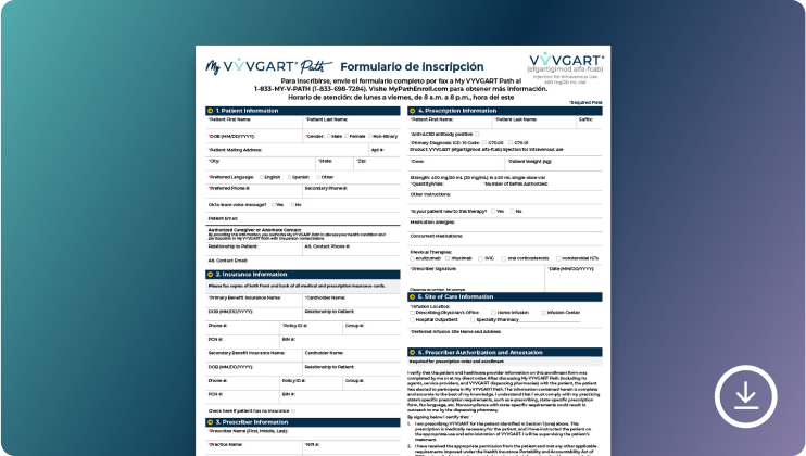 Spanish enrollment form