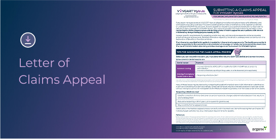 Letter of claims appeal