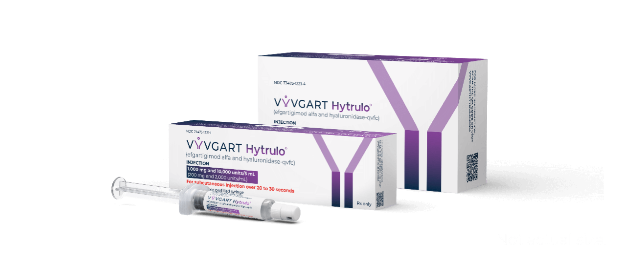 VYVGART Hytrulo subcutaneous injection: see the streamlined dosing ...