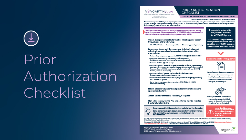 Prior Authorization Checklist